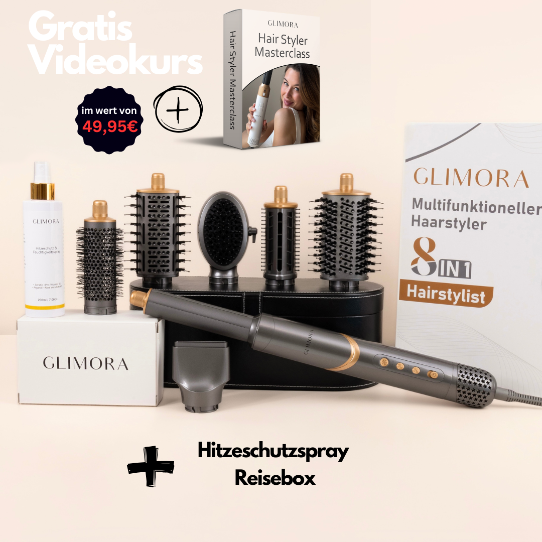 GLIMORA® - 8 in 1 StylePro Hair Styler Bundle