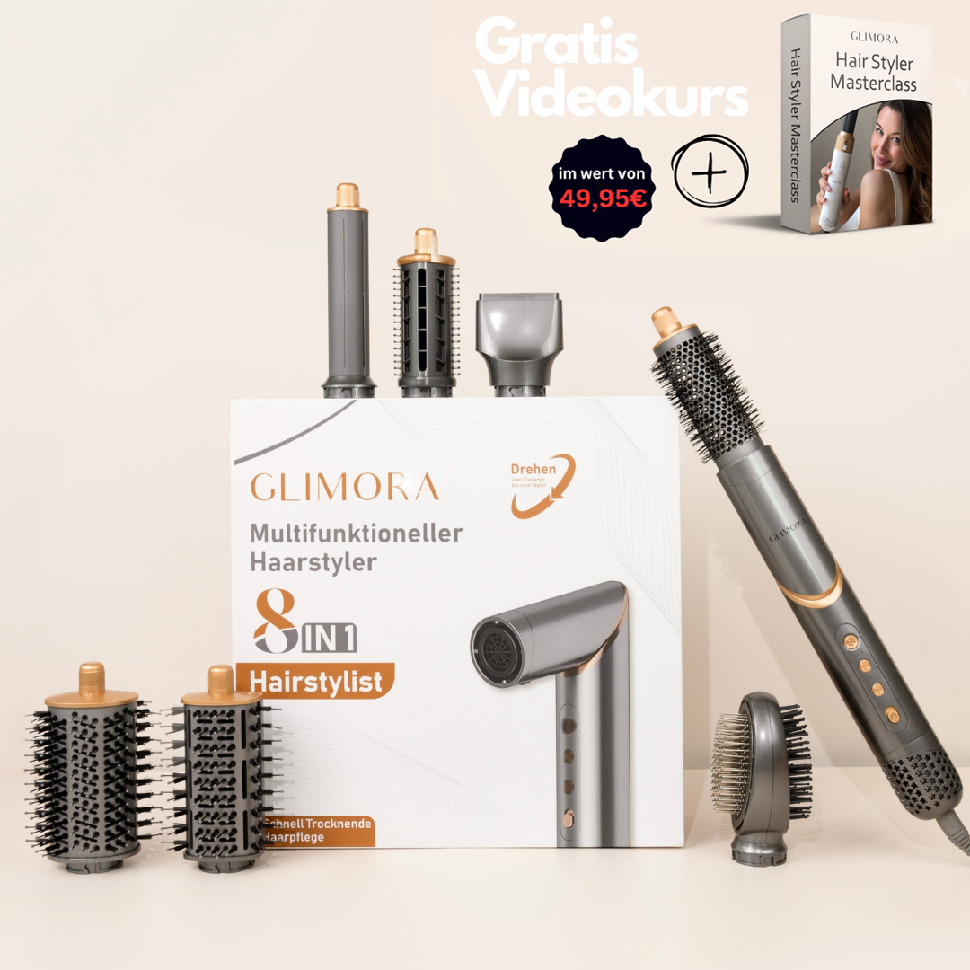 GLIMORA® - 8 in 1 StylePro hair styler